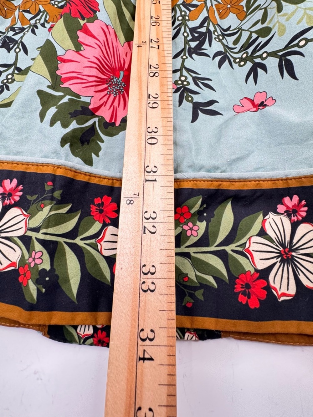 Farm Rio x Anthropologie Beauty Bouquet Blue Mini Dress Women's Medium Cotton - Picture 11 of 15